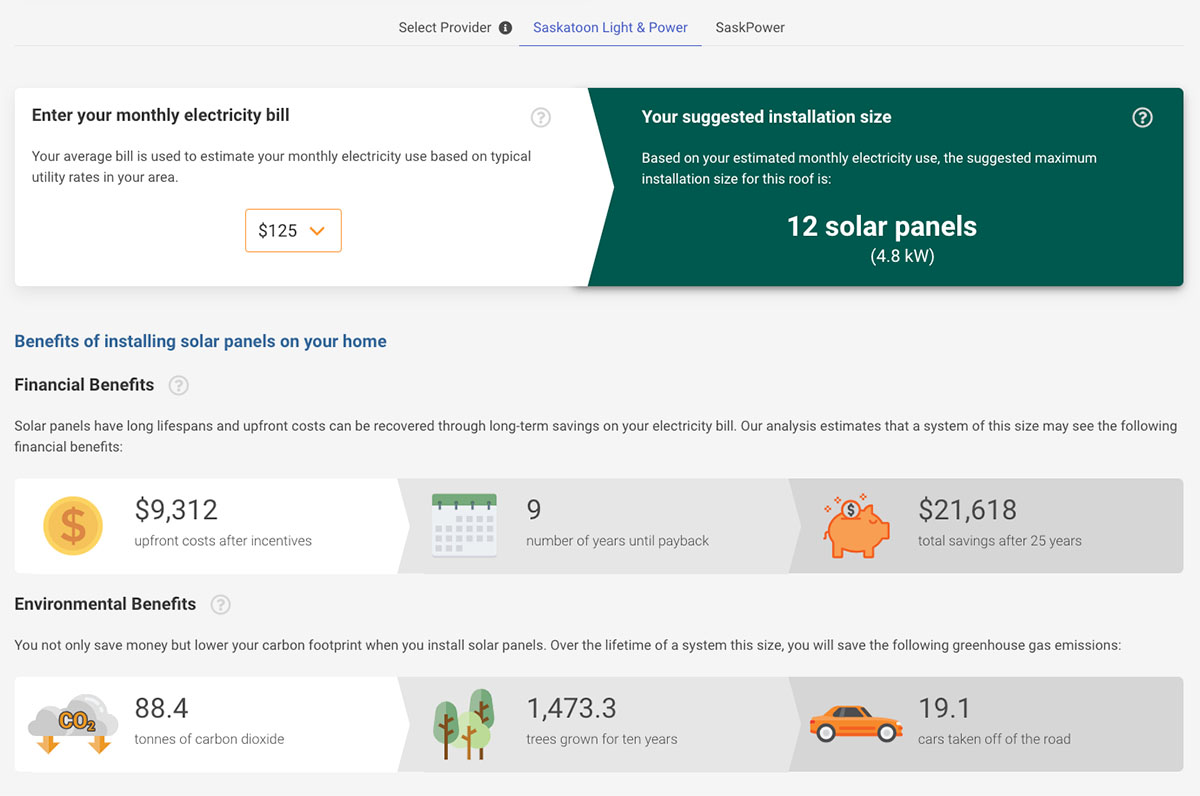 Solar Potential Map Powered by - Solar Install Financial Estimates Payback Period 